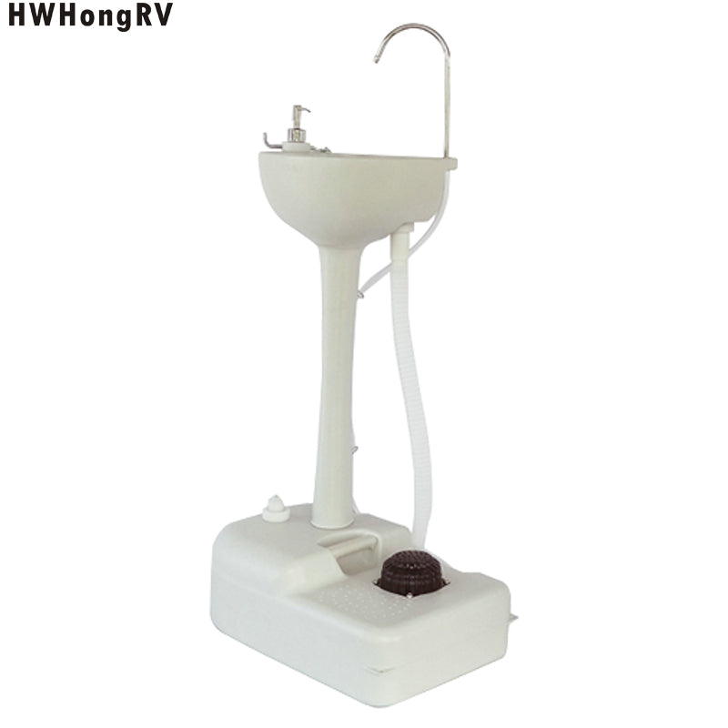 Sink With Foot Pump for Outdoor Events, Gatherings, Camping- Hand Wash Basin