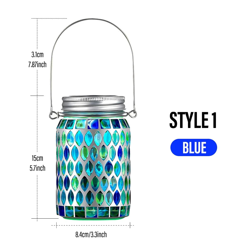 Solar Mosaic Garden Lanterns