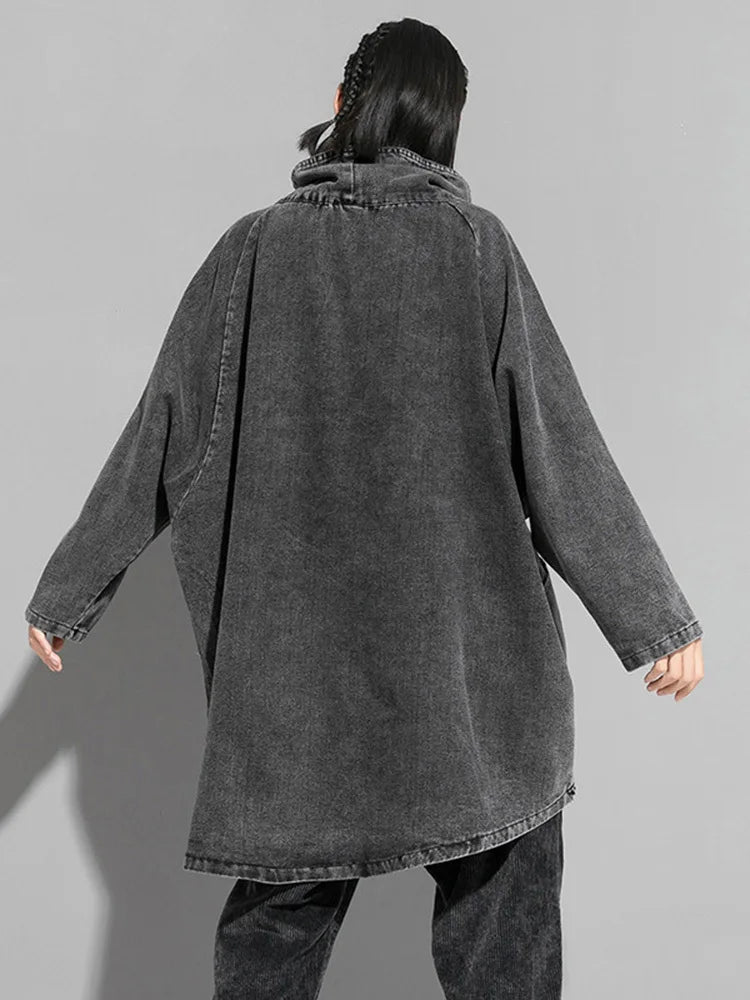 Denim Big Size Sweatshirt