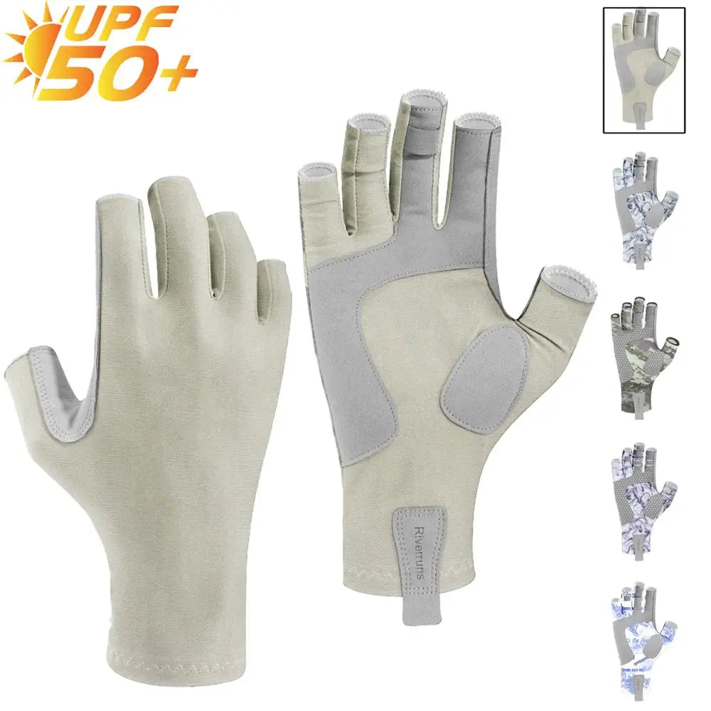Fingerless Fishing Gloves for Men and Women