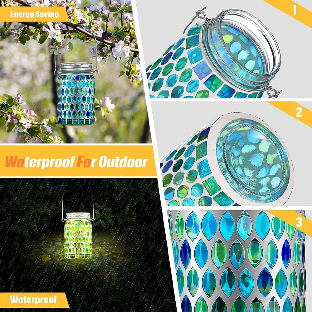Solar Mosaic Garden Lanterns
