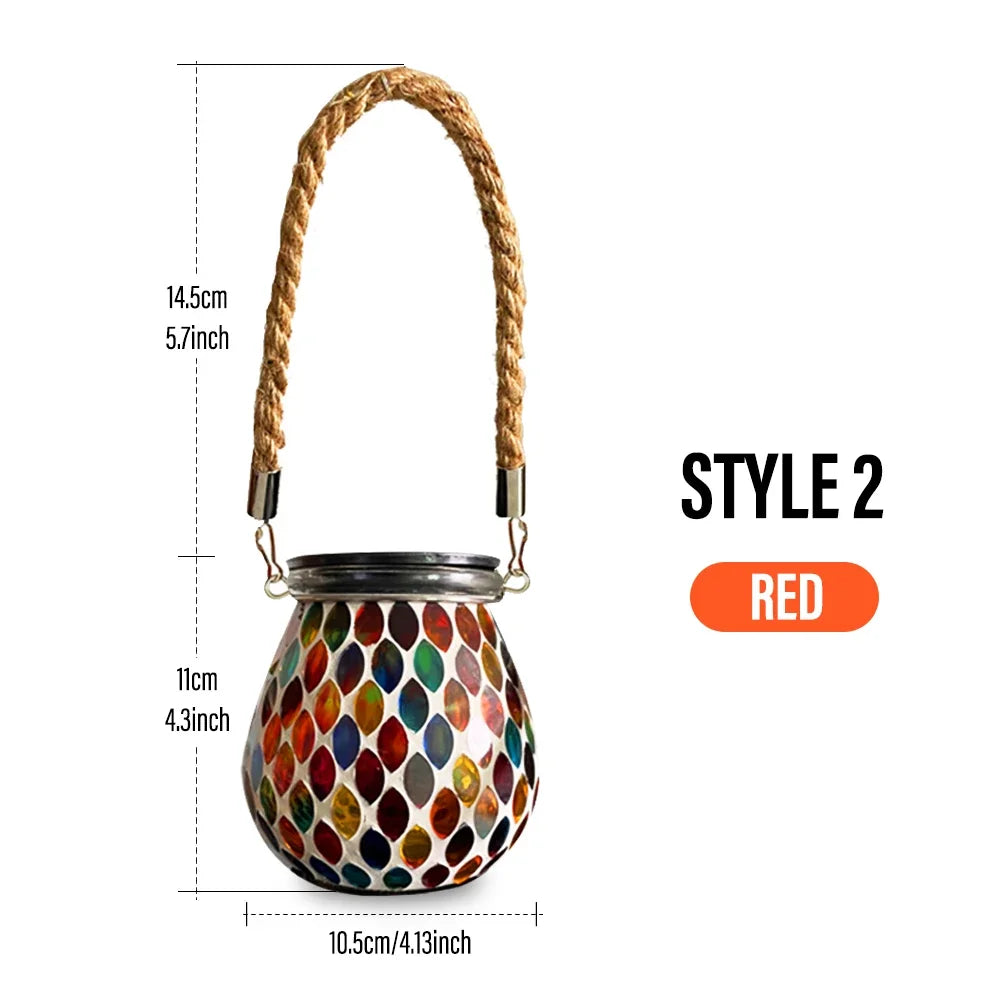 Solar Mosaic Garden Lanterns