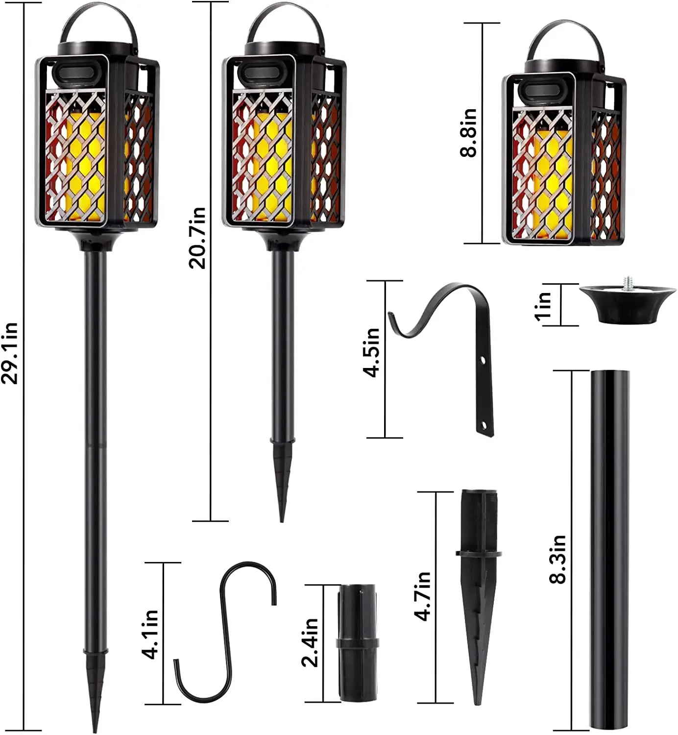 Waterproof Speaker LED Flame Lantern