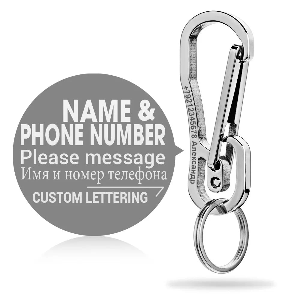 Custom Stainless Steel Keychain Lettering