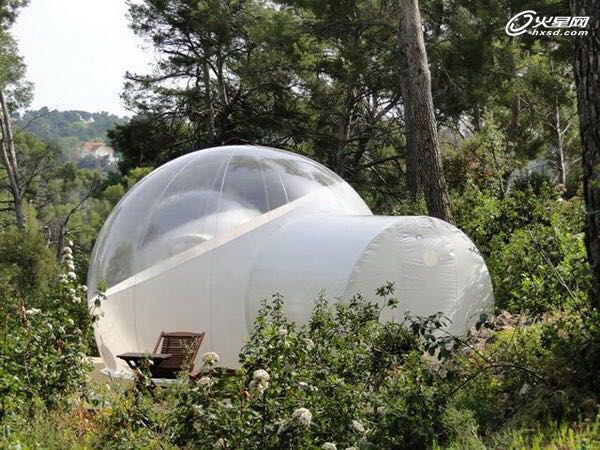 Customized Outdoor Event Inflatable Transparent Bubble Dome Tent With Channel
