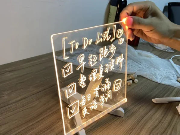 Handwriting Diy Luminous Message Board Light