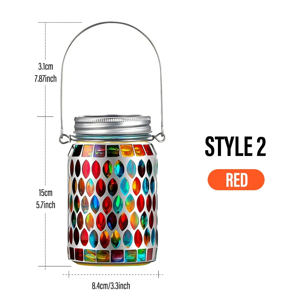 Solar Mosaic Garden Lanterns