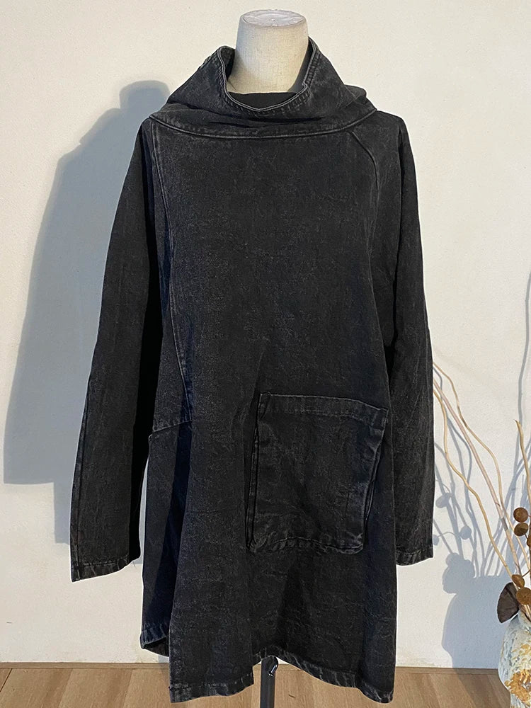 Denim Big Size Sweatshirt