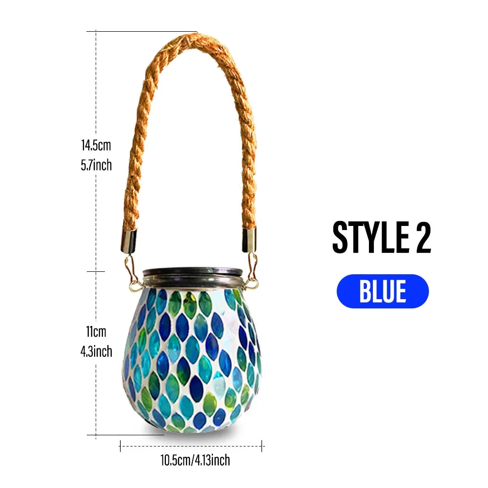 Solar Mosaic Garden Lanterns