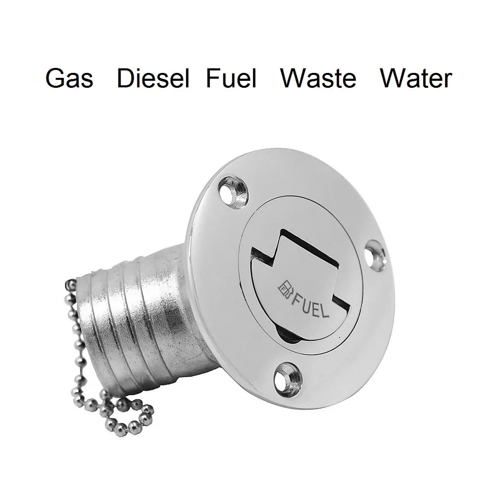 45 Degree Stainless Steel 316 Deck Filler Cap