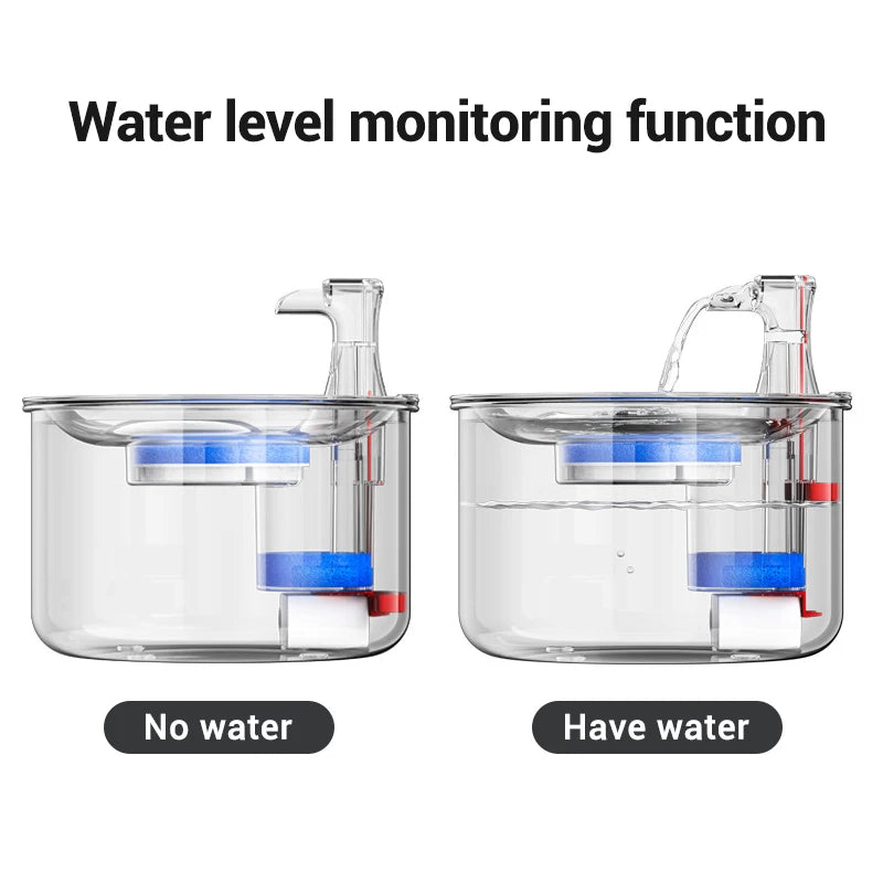 Stainless Steel Cat Water Fountain Purifier Drinker