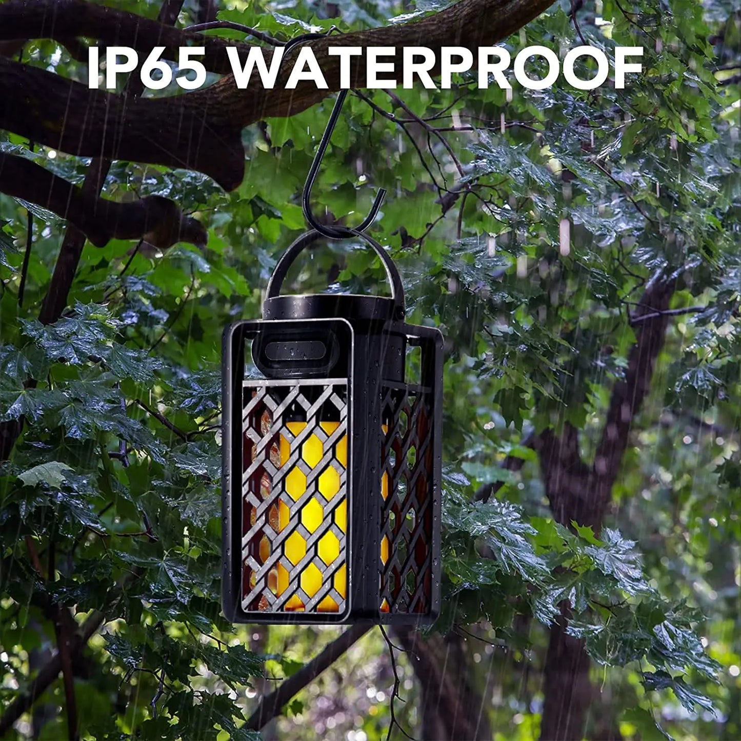 Waterproof Speaker LED Flame Lantern